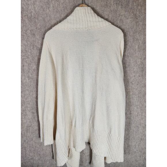 SEVEN7 Women's Cream Super Soft Warm Lounge Work Cardigan SZ XXL - Picture 2 of 9